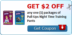 Get $2.00 off any one (1) packages of Pull-Ups Night Time Training Pants