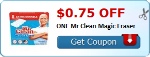 $0.75 off ONE Mr Clean Magic Eraser