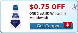 $0.75 off ONE Crest 3D Whitening Mouthwash