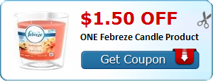 $1.50 off ONE Febreze Candle Product