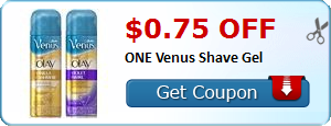 $0.75 off ONE Venus Shave Gel