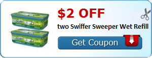 $2.00 off two Swiffer Sweeper Wet Refill