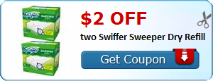$2.00 off two Swiffer Sweeper Dry Refill