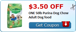 $3.50 off ONE 50lb Purina Dog Chow Adult Dog food
