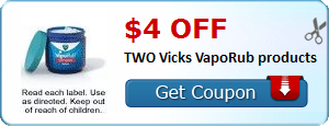 $4.00 off TWO Vicks VapoRub products