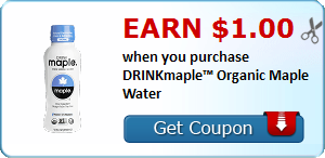 Earn $1.00 when you purchase DRINKmaple™ Organic Maple Water